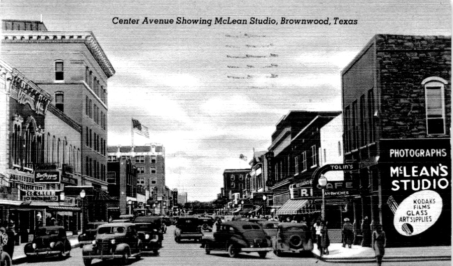 Center Avenue Brownwood Texas 1946